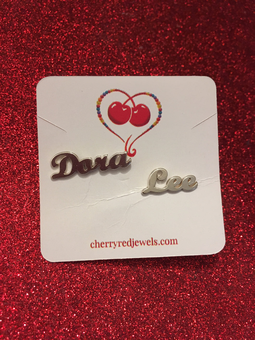 🍒🍒 PERSONALIZED STUD NAME EARRINGS. 925 SILVER